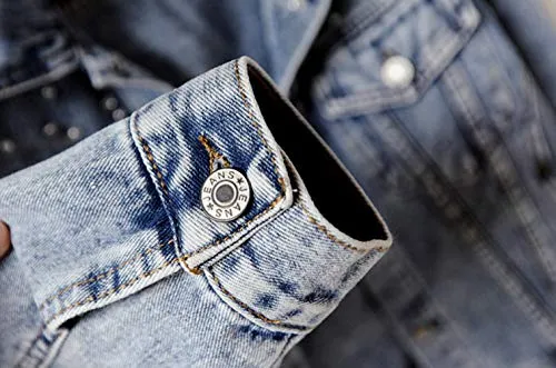 KEDERA Embroidered Short Denim Jacket