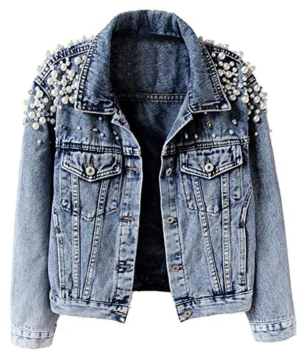 KEDERA Embroidered Short Denim Jacket