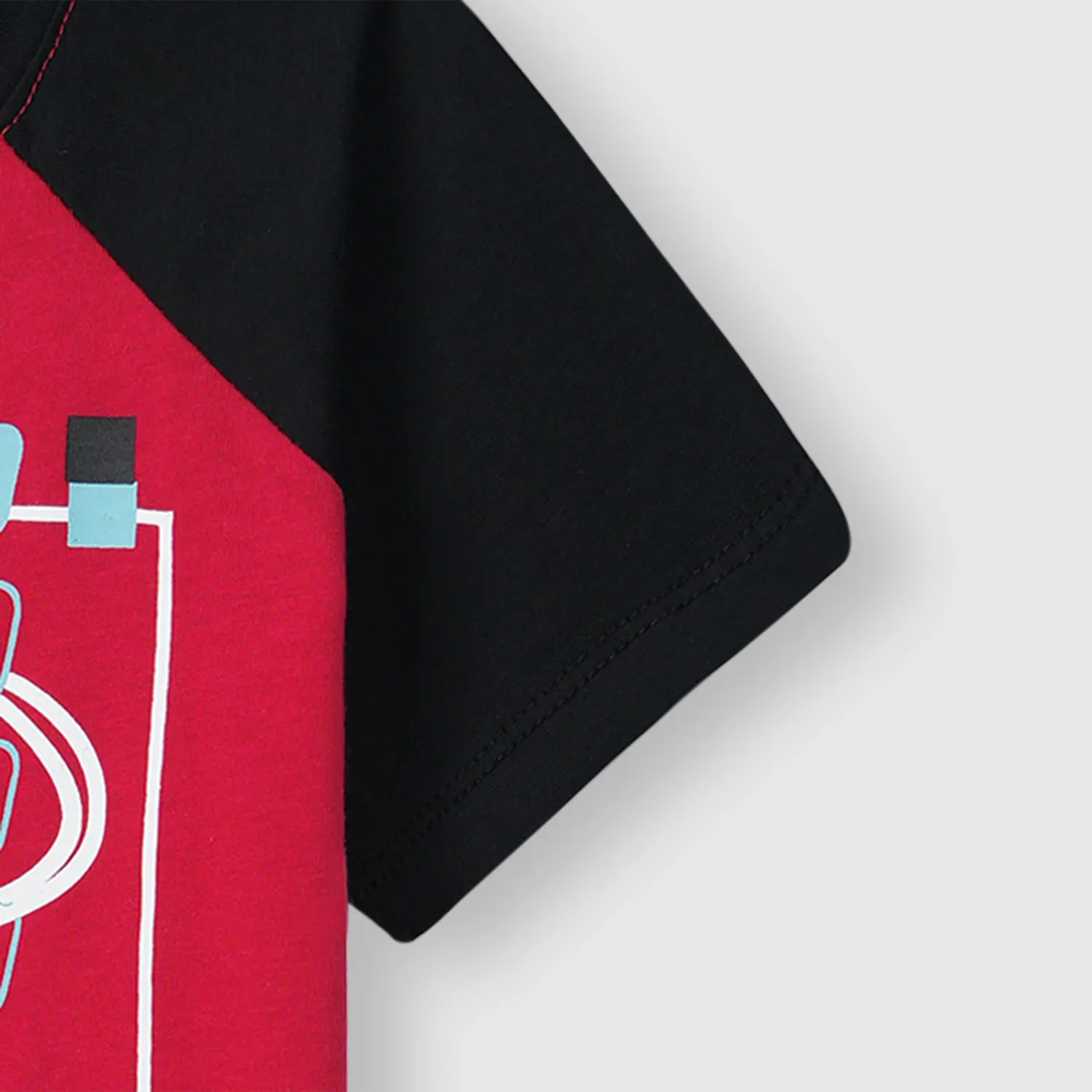 Kids Soft Cotton Graphic Raglan Sleeve T Shirt
