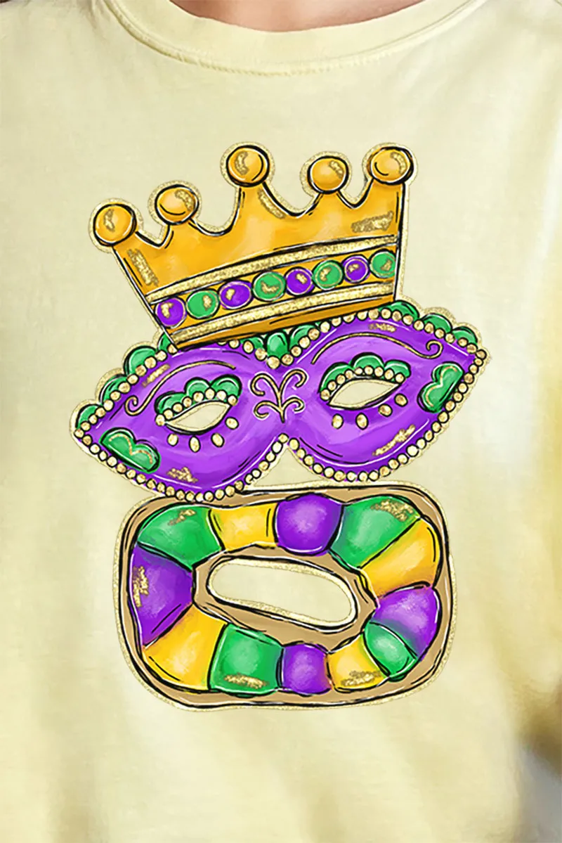 King Cake Queen Comfort Colors Adult Ring-Spun Cotton Tee