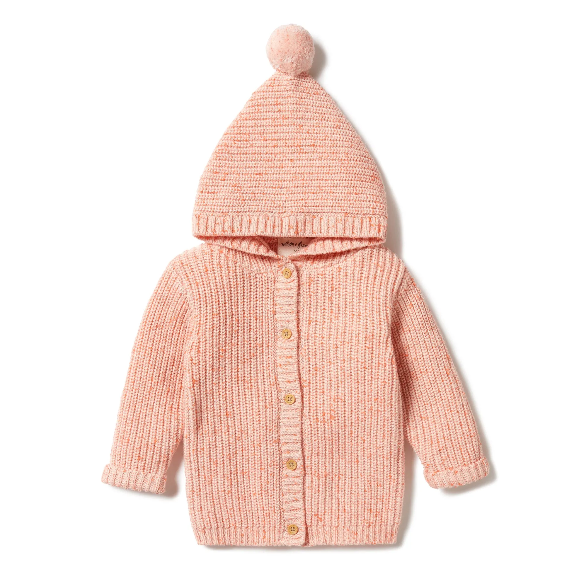 Knitted Jacket - Silver Peony Fleck