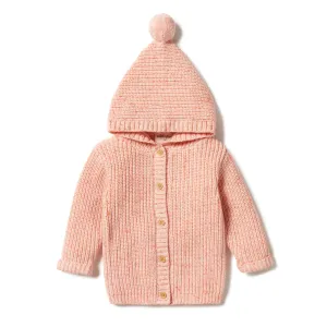 Knitted Jacket - Silver Peony Fleck