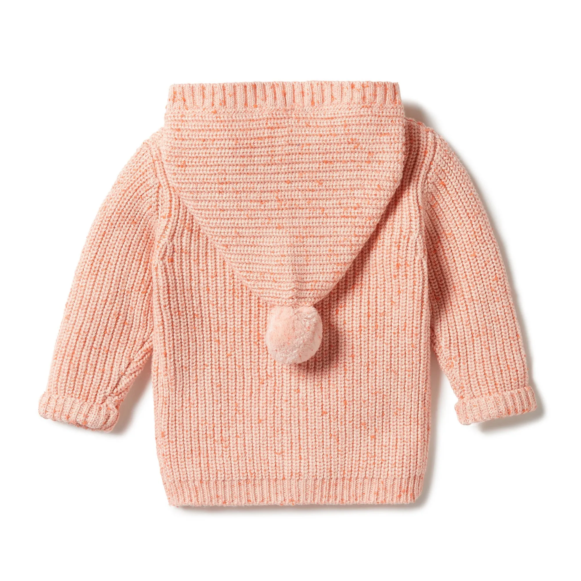 Knitted Jacket - Silver Peony Fleck