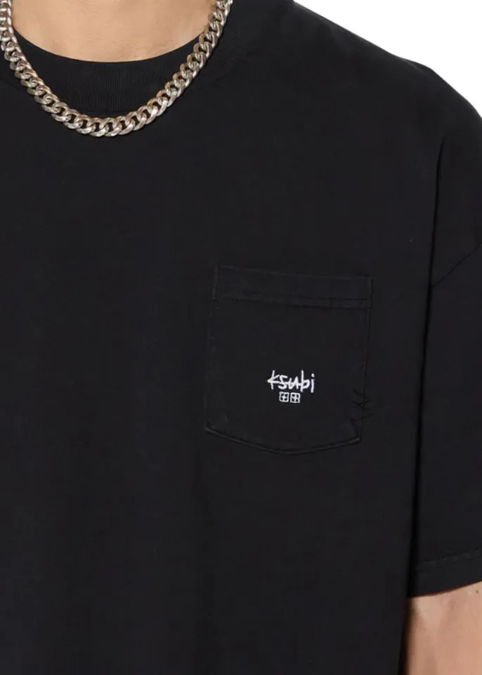KSUBI Stamp Ekcess Pocket Short Sleeve Tee - Black