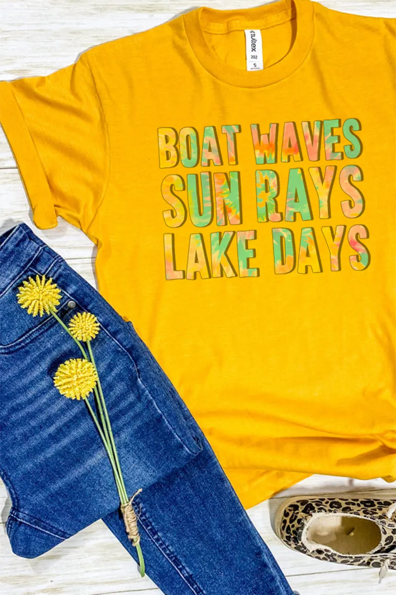 Lake Days Tie Dye Unisex Blend Tee