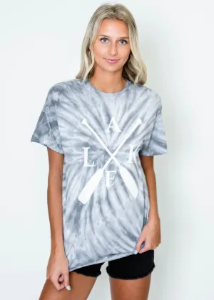 Lake Paddle Grey Tie Dye T-shirt** - Final Sale