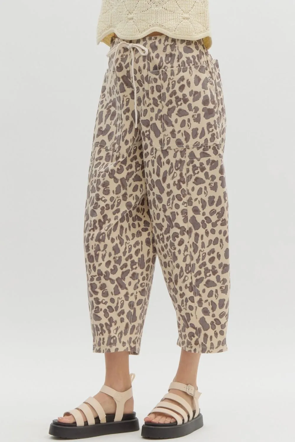 Leapard print pants