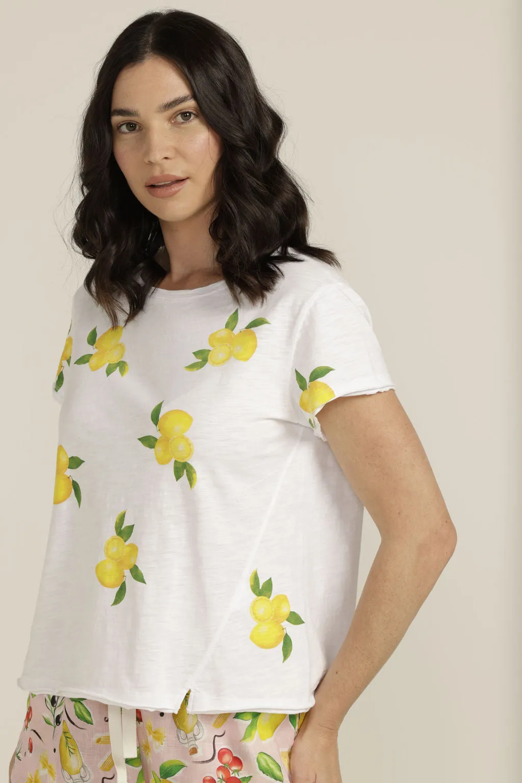 Lemon Print Tee