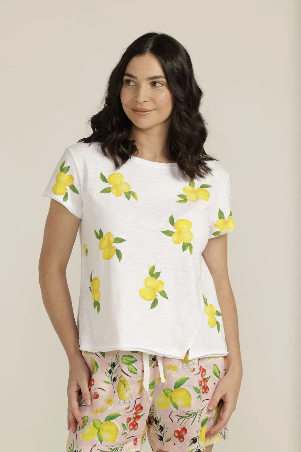 Lemon Print Tee