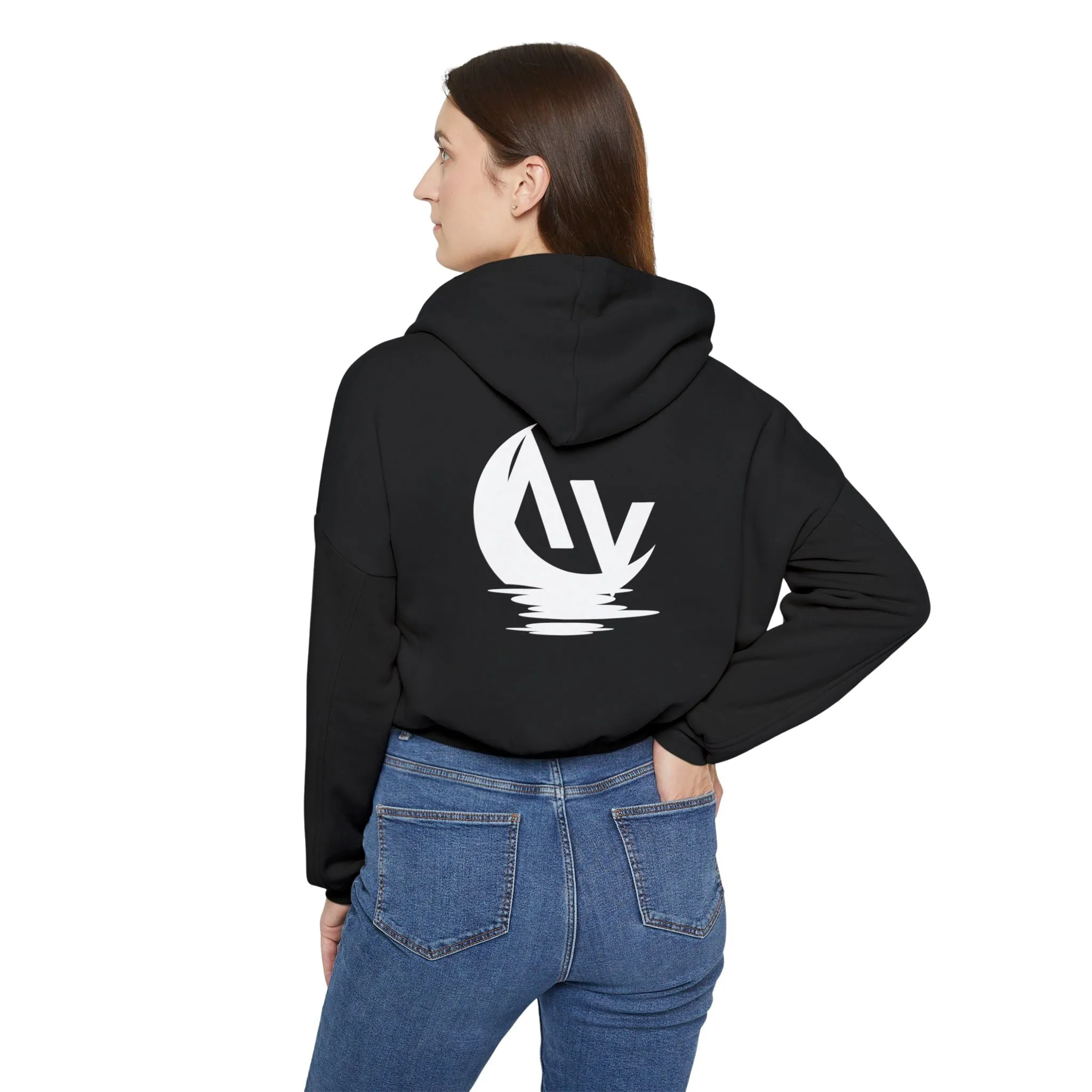 LIFT. RISE. CONQUER. (LRC LOGO) - Women's Cinched Bottom Hoodie
