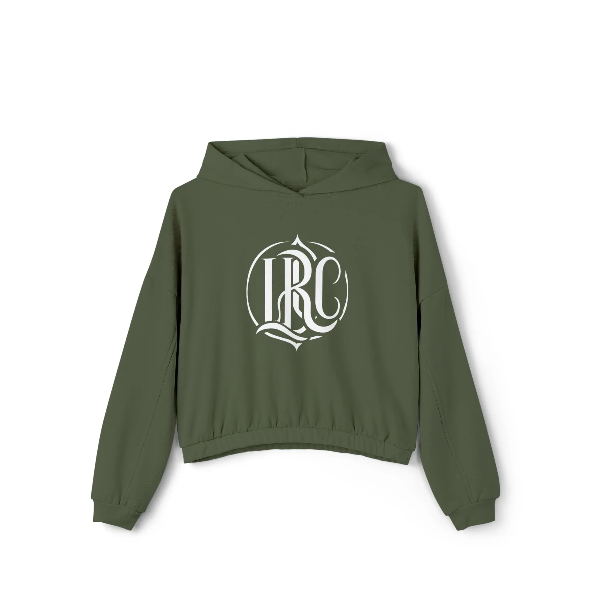 LIFT. RISE. CONQUER. (LRC LOGO) - Women's Cinched Bottom Hoodie