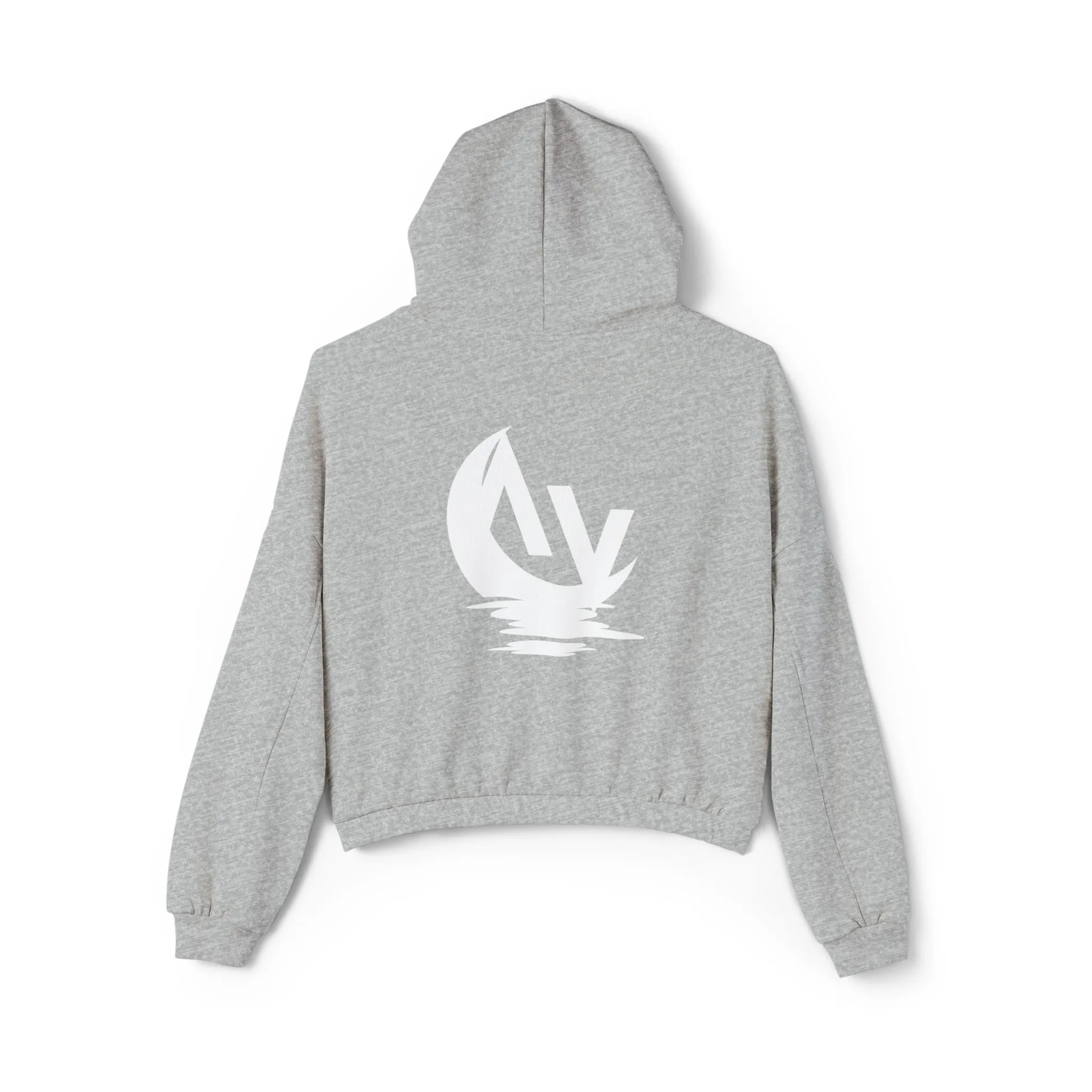 LIFT. RISE. CONQUER. (LRC LOGO) - Women's Cinched Bottom Hoodie