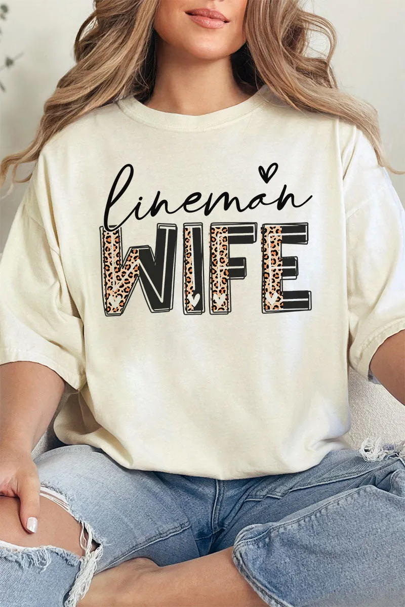 Lineman Wife Comfort Colors Adult Ring-Spun Cotton Tee