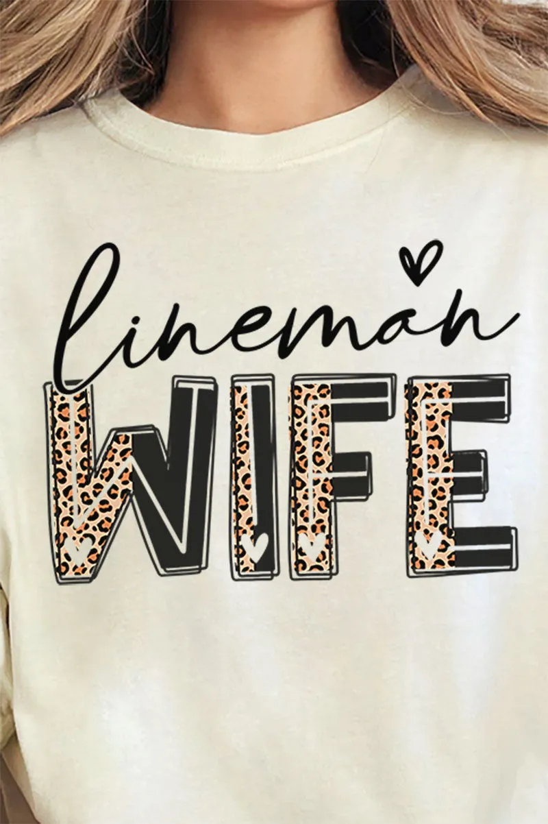 Lineman Wife Comfort Colors Adult Ring-Spun Cotton Tee