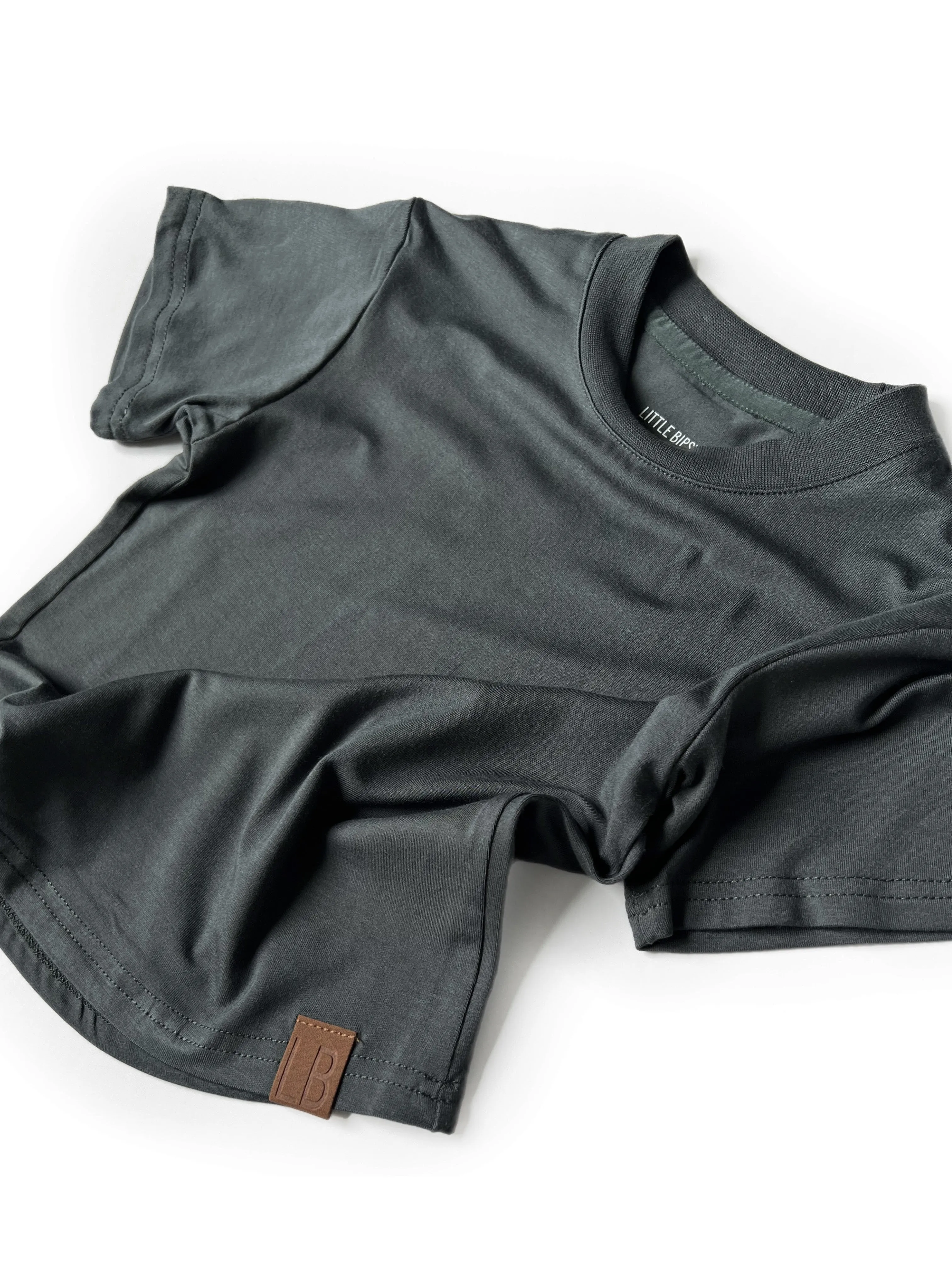 Little Bipsy Oversized Bamboo Tee - Pewter