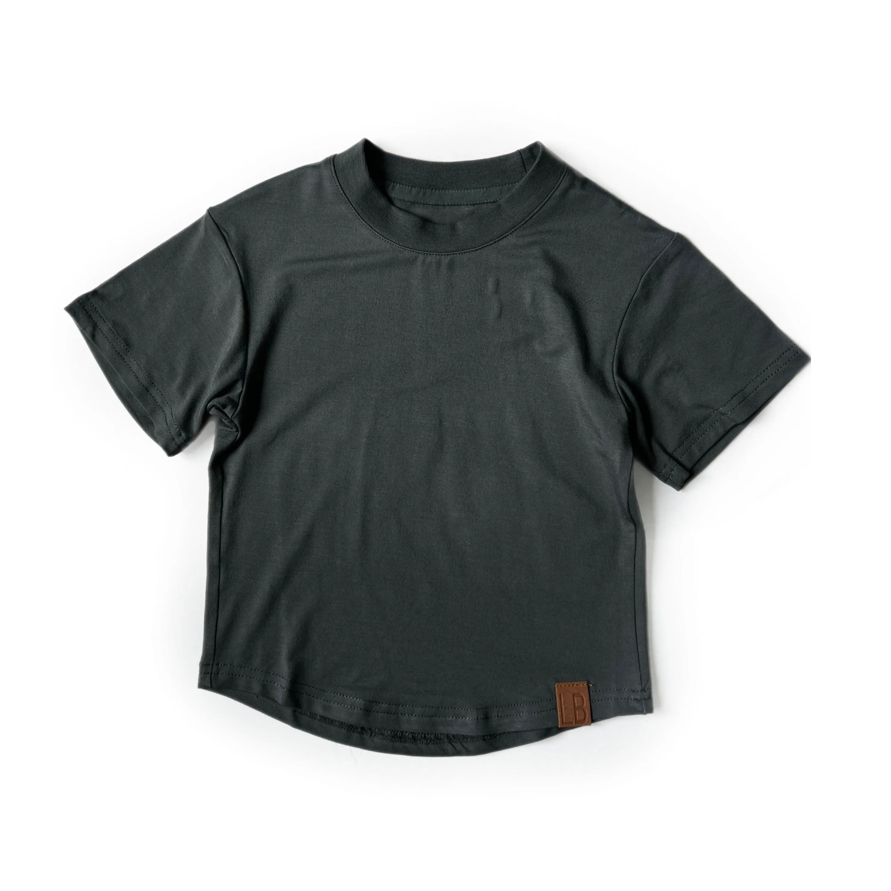 Little Bipsy Oversized Bamboo Tee - Pewter