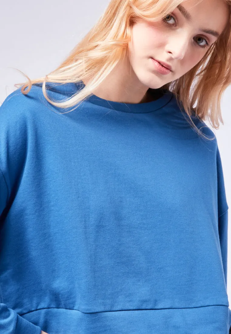 Long Sleeve Crop Sweatshirt