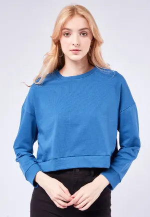 Long Sleeve Crop Sweatshirt
