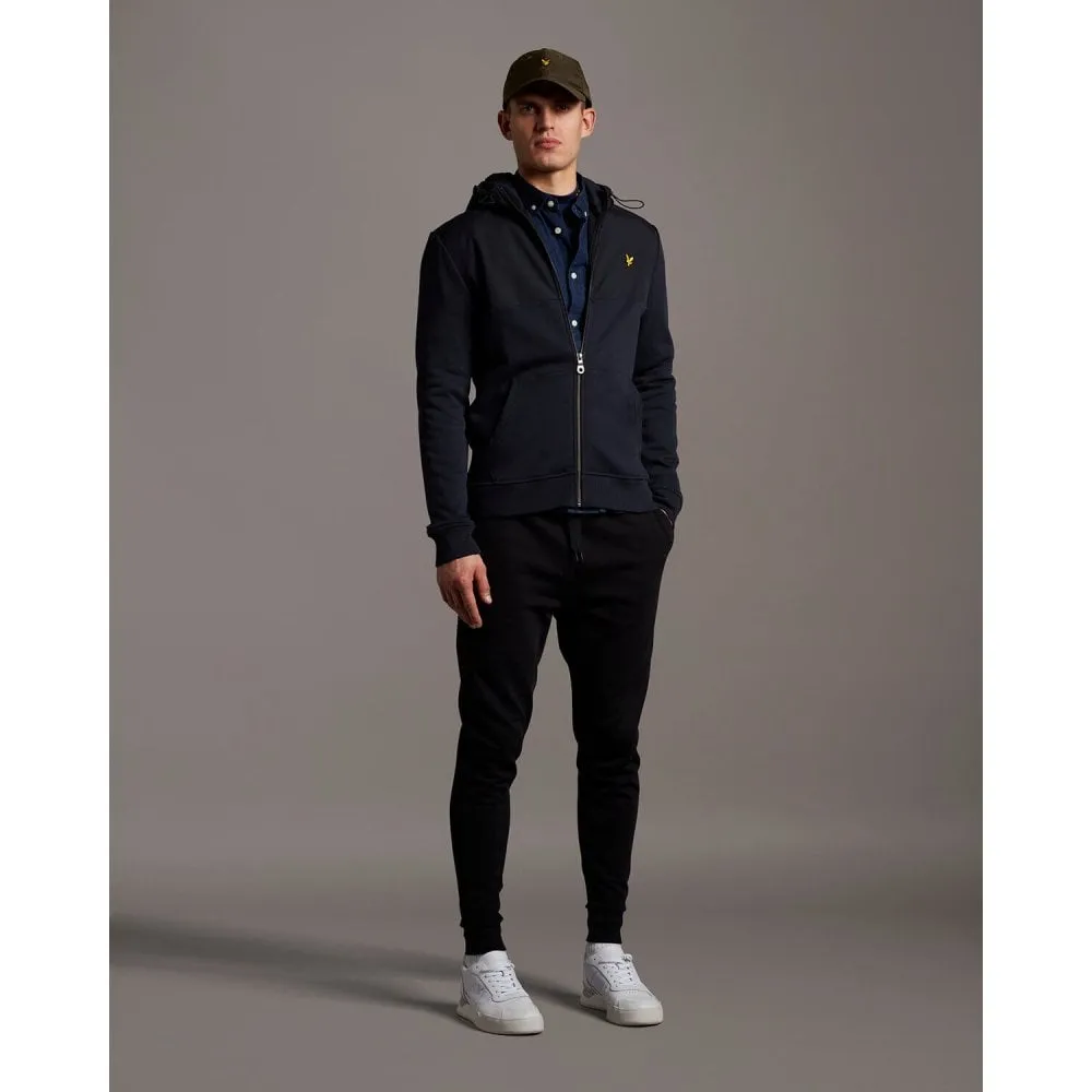 Lyle & Scott Ml1314V Softshell Jersey Zip Hoodie Dark Navy