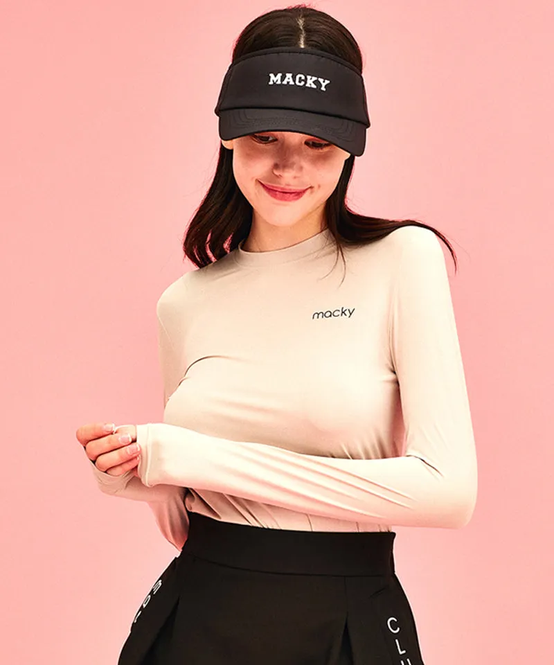 MACKY Golf: Cooling Logo Inner Shirt - Beige