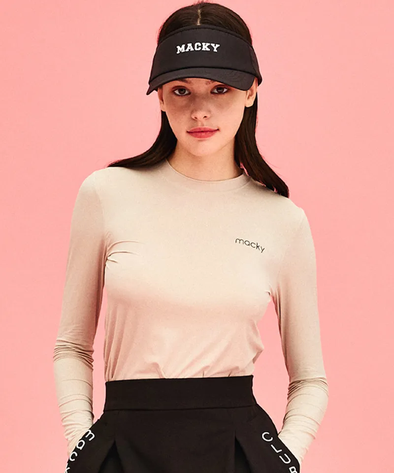 MACKY Golf: Cooling Logo Inner Shirt - Beige