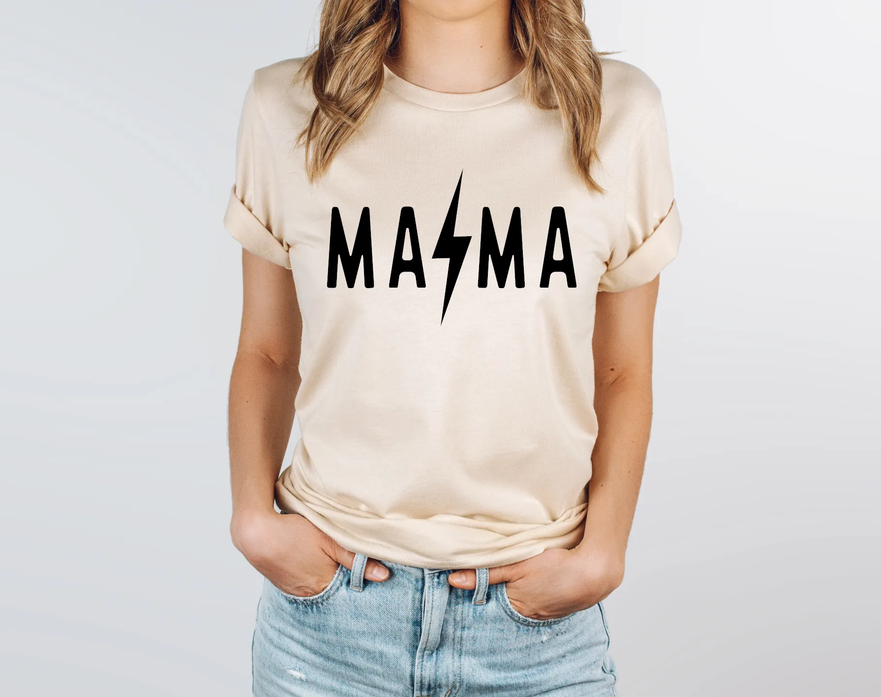 Mama Lightning Bolt Tee