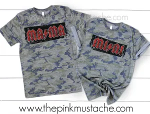 Mama Mini Rocker Camouflage Tees / Matching Mommy and Me Camo Rocker Tees / Mama Mini Tees /
