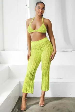 Maxine Crochet Pants Set