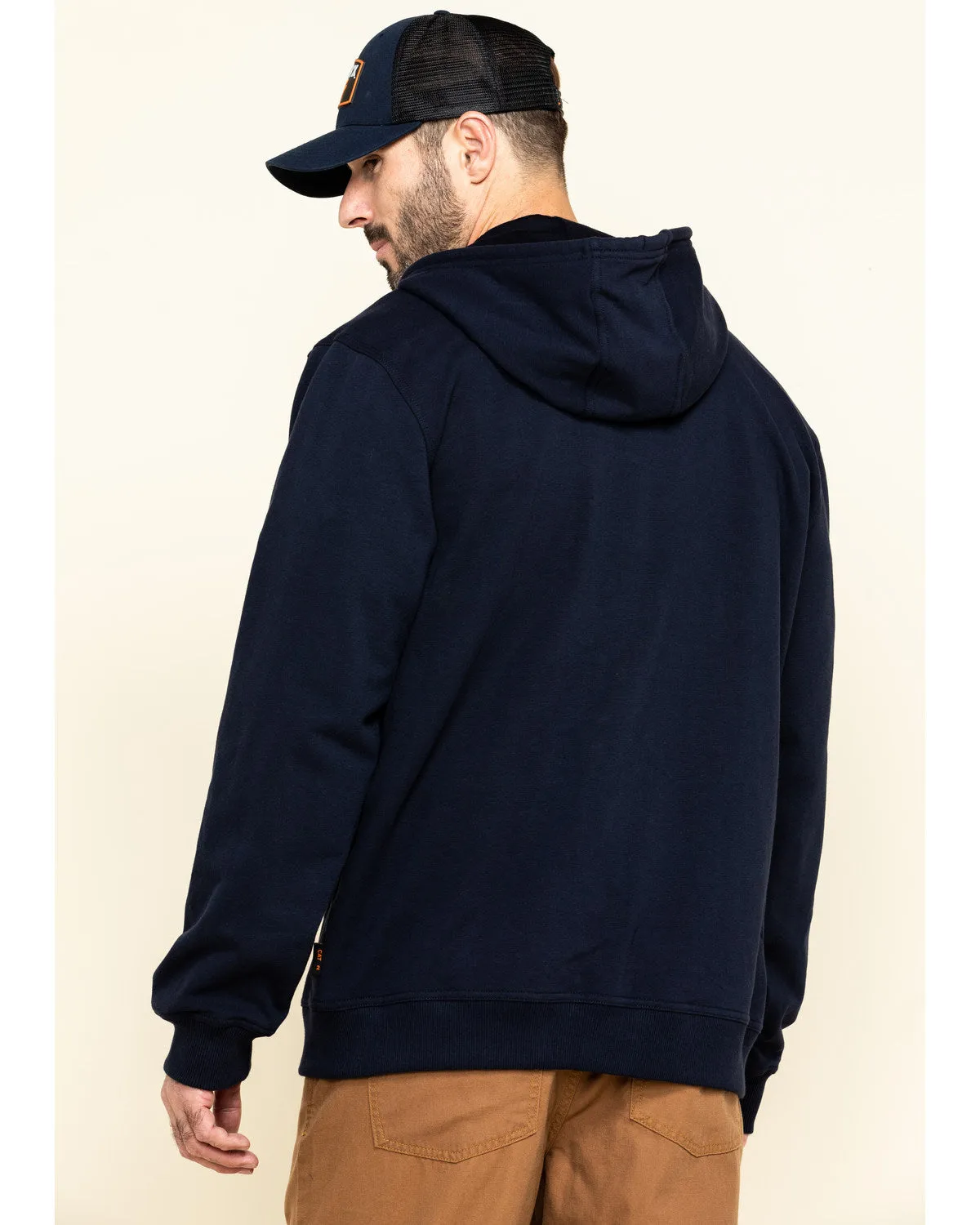 Men's FR Zip Up Fleece Work Hoodie - Big