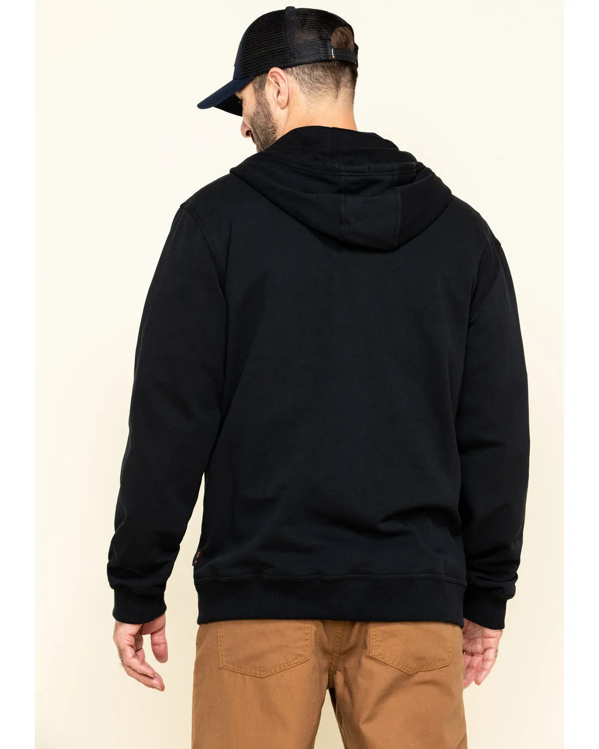 Men's FR Zip Up Fleece Work Hoodie - Big