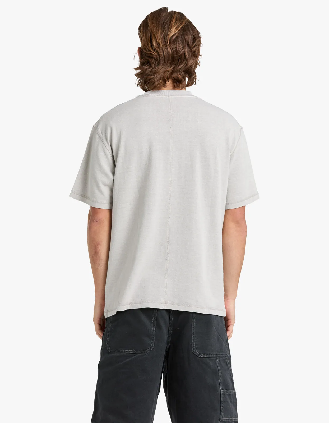Mens Hemp Jersey S/S Tee - Vintage Stone