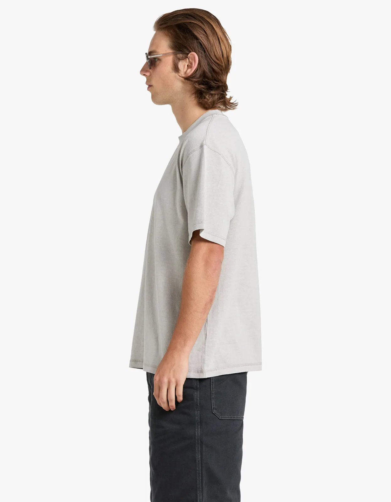 Mens Hemp Jersey S/S Tee - Vintage Stone