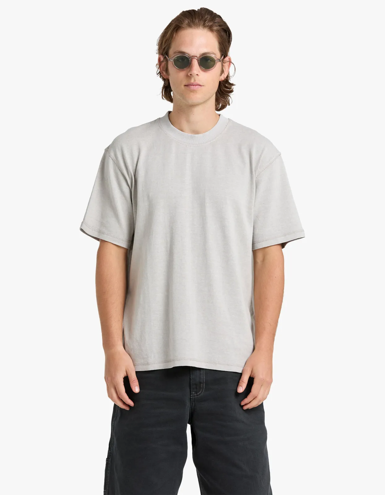 Mens Hemp Jersey S/S Tee - Vintage Stone