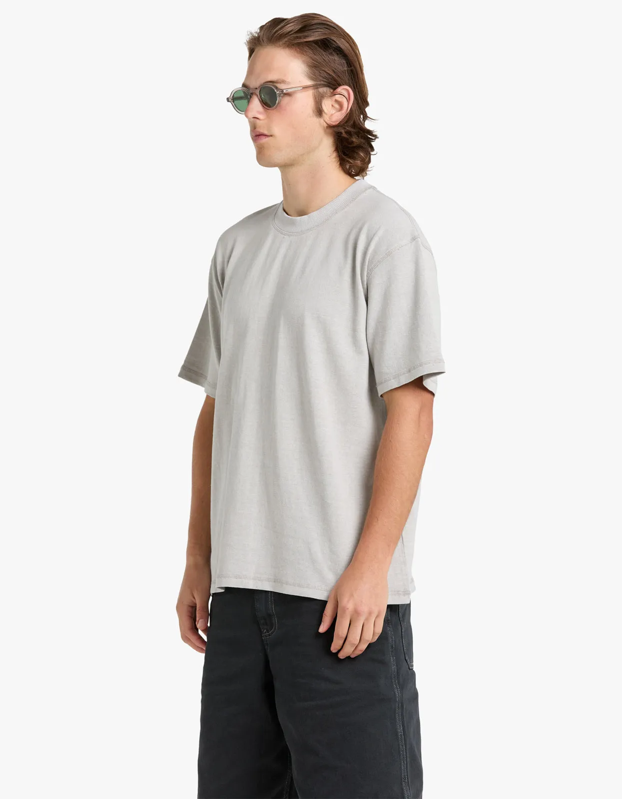 Mens Hemp Jersey S/S Tee - Vintage Stone