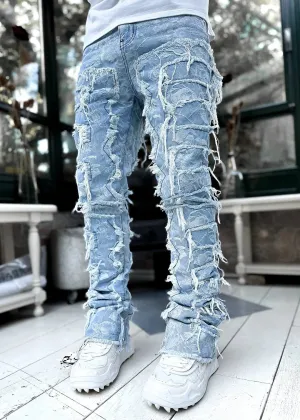 Men’s Streetwear Distressed Jeans – Classic Ripped Denim for Urban Fashion