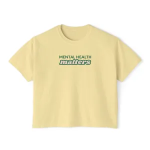 Mental Health Matters Cropped Boxy Tee