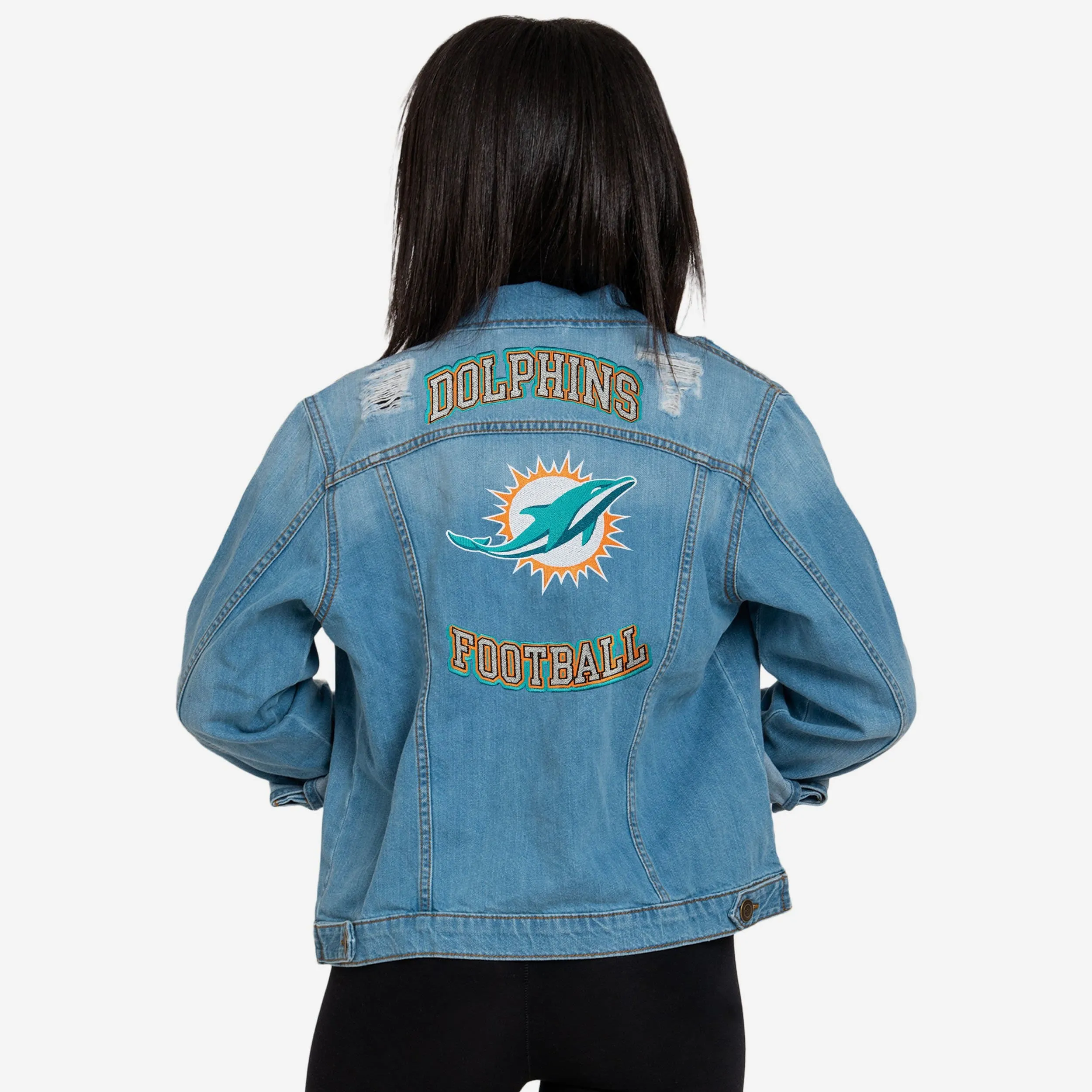 Miami Dolphins Womens Denim Days Jacket