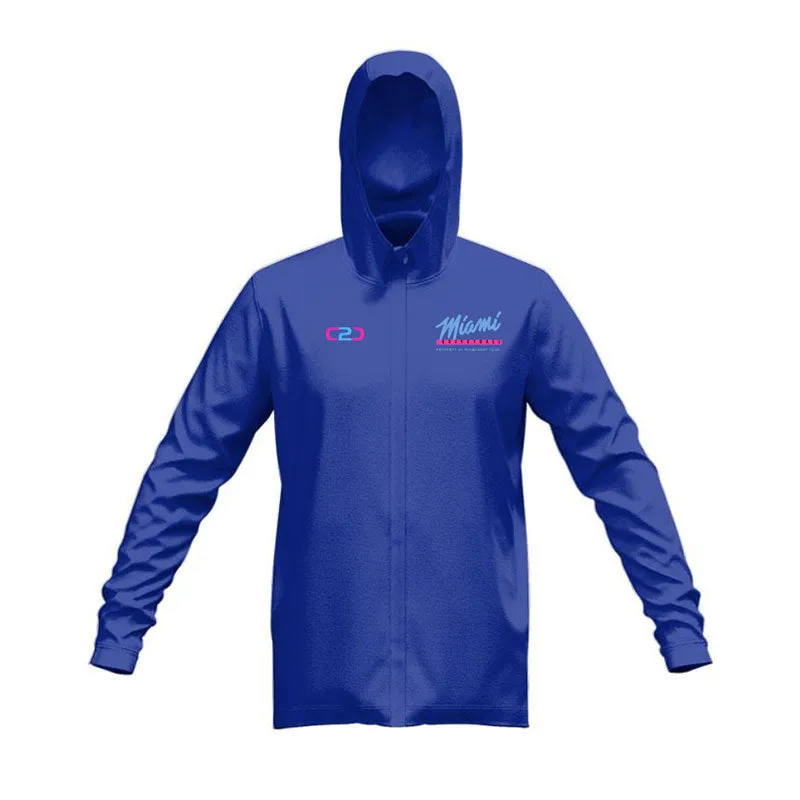 Miami Glide SlimFit HP Tech Zip Hoodie (Black / Navy / Royal)