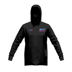 Miami Glide SlimFit HP Tech Zip Hoodie (Black / Navy / Royal)
