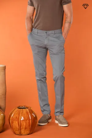 Milano men's chino pants in pima cotton extra slim fit ①