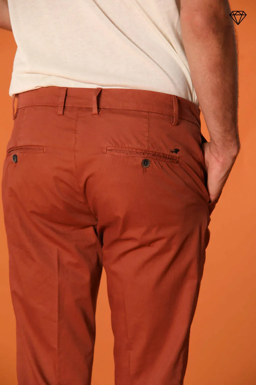 Milano men's chino pants in pima cotton extra slim fit ①