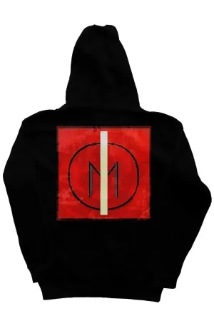 Modern Canvas Zipper Hoodie (Black)