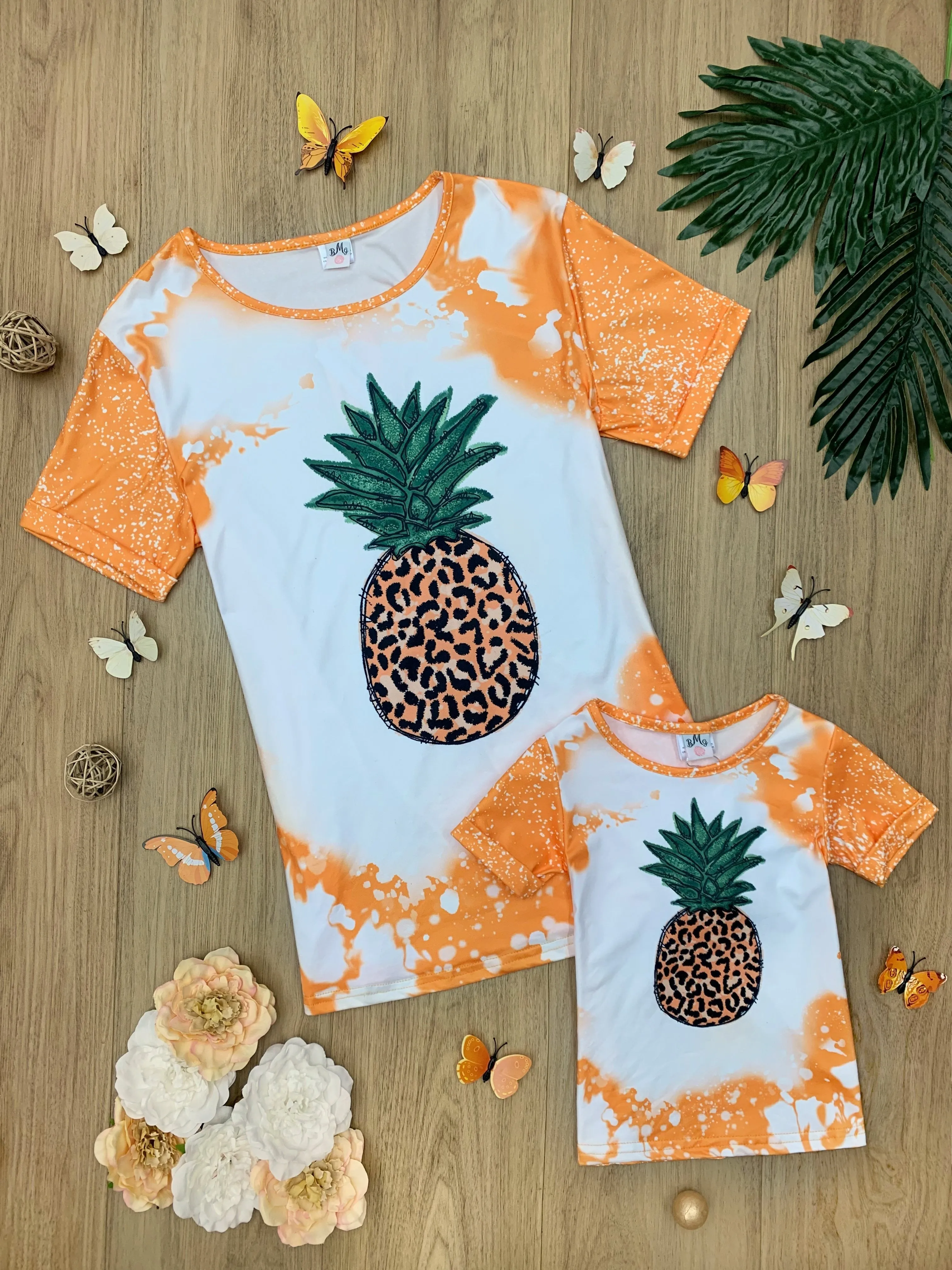 Mommy and Me Wild Crown Pineapple Top