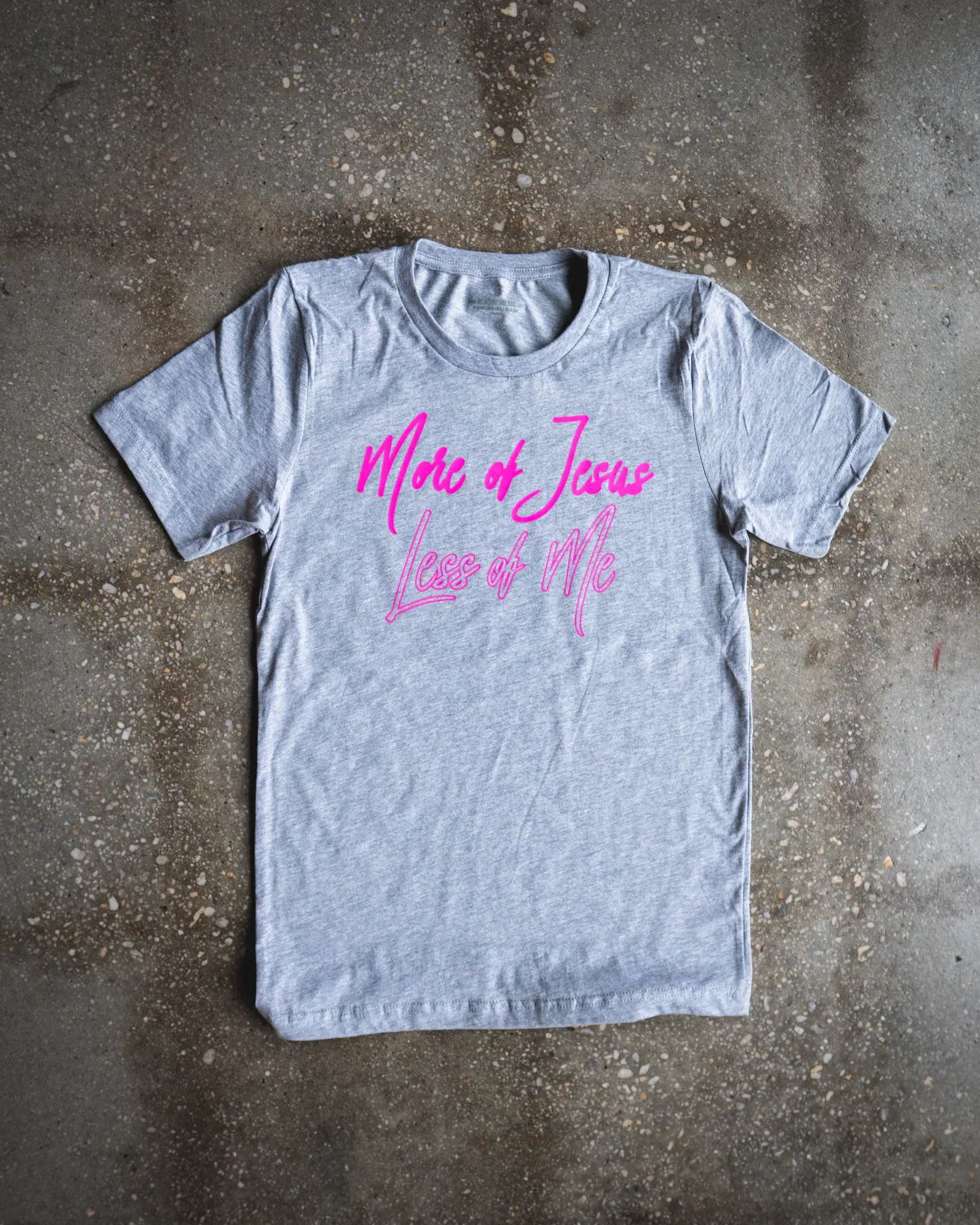 More Jesus Less Me Adult Box T-Shirt