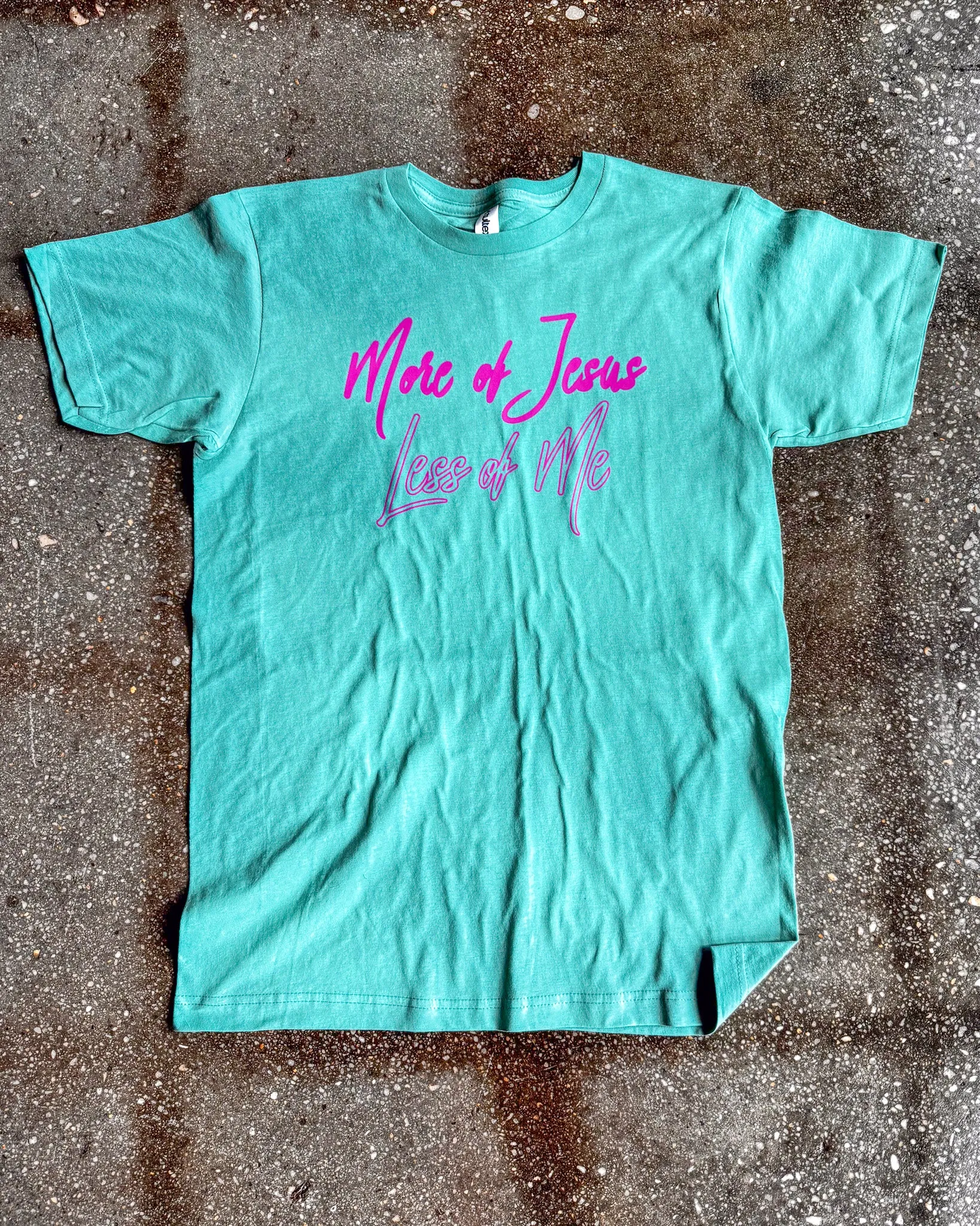 More Jesus Less Me Adult Box T-Shirt