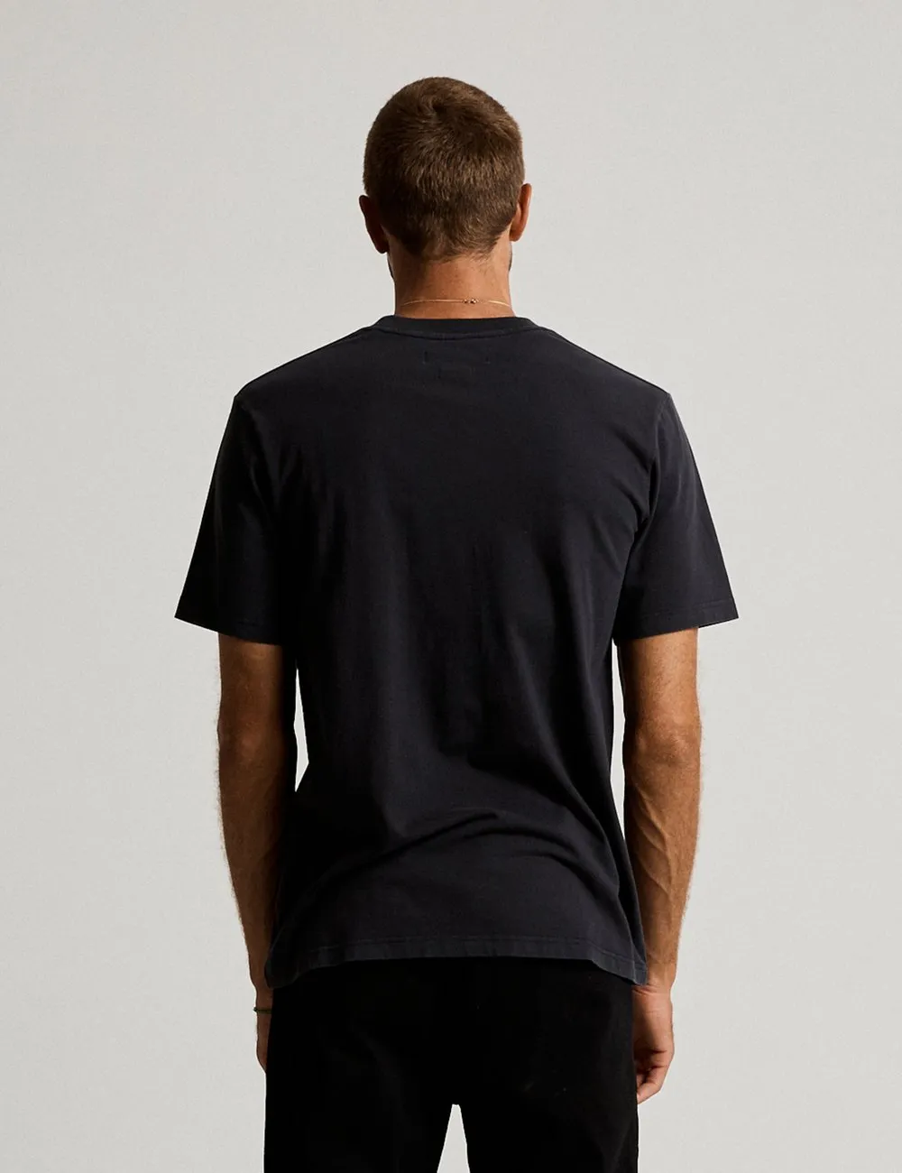 Mr Simple - Heavy Weight SS Tee - Washed Black