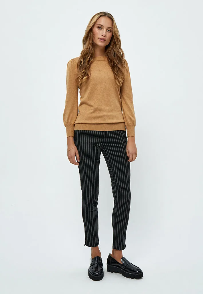 MSCarma Striped 7/8 Pant - Grey Pinstripe