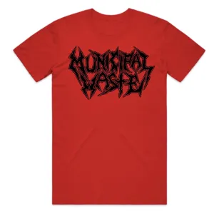 Municipal Waste - Red Logo t-shirt
