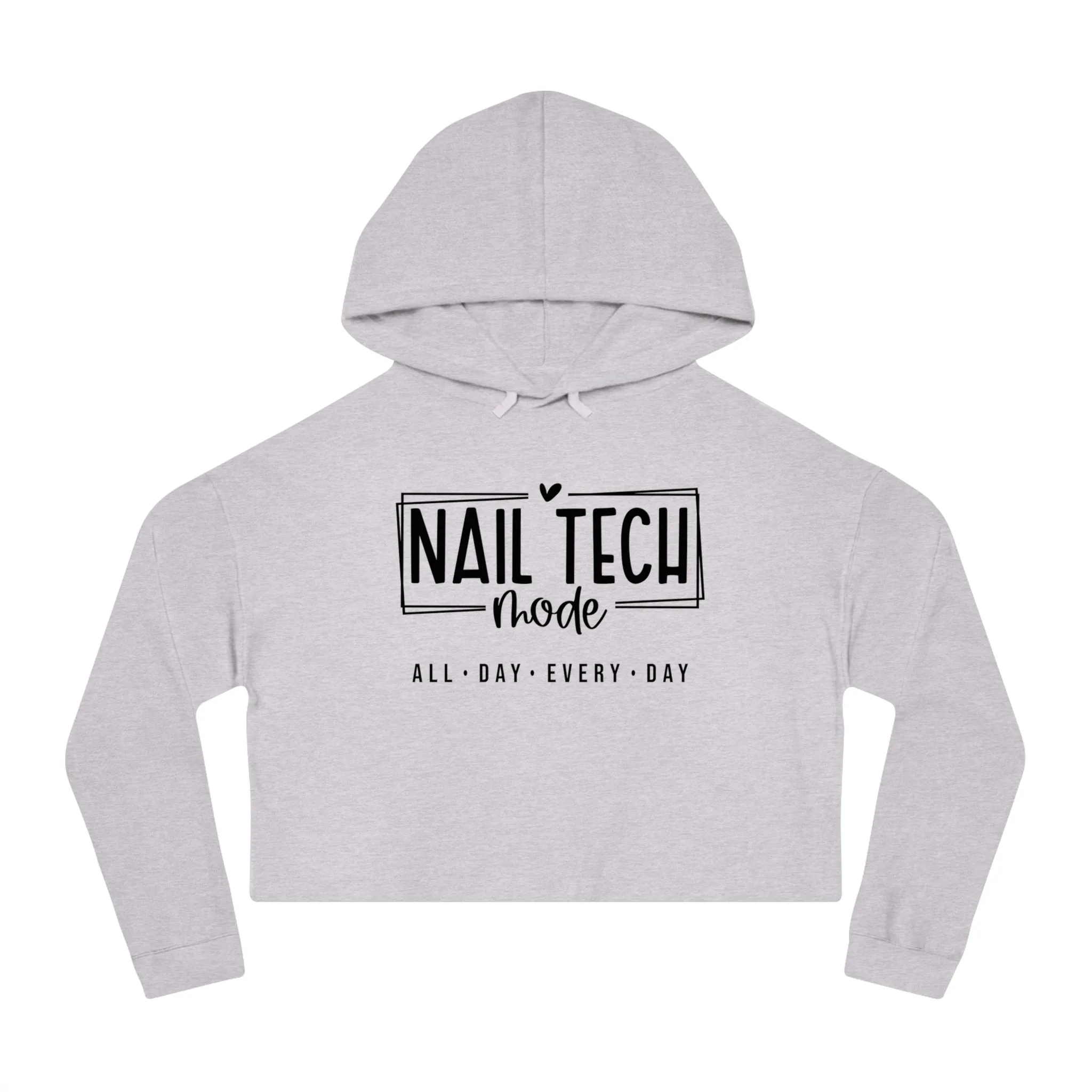 Nail Tech Mode Cropped Hooded Sweatshirt