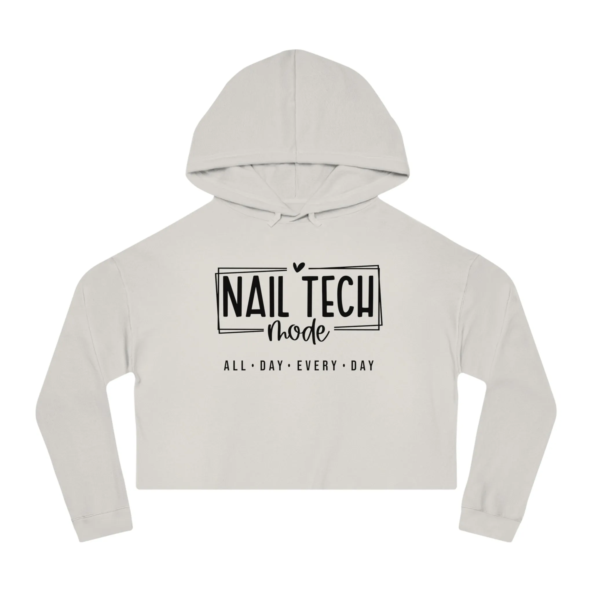 Nail Tech Mode Cropped Hooded Sweatshirt